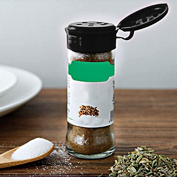 20 stk Krydderi Glasbeholdere Salt Peber Krydderi Glas Perfekt Med Sifter Låg Hætter Til Opbevaring af Krydderi