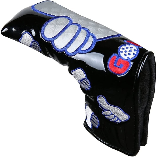 Sports Thumb Pu Golf Putter Headcover för Blade Style Golf Club Head Cover med magnetiska Headcovers