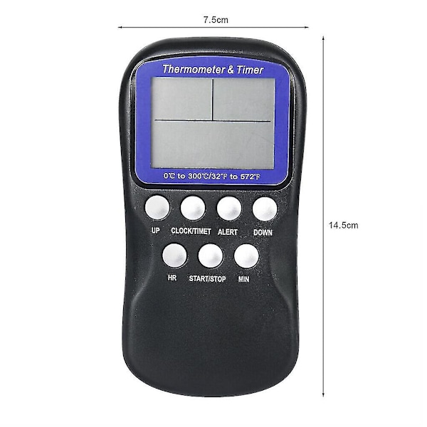 Steketermometer Bluetooth Grilltermometer Digital Trådløs Kjøkkentermometer Kjøtttermometer For Grill, Stekeovn, Røyker, Biff