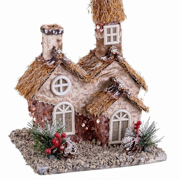 Julgranskula Multifärgad Naturlig Polyfoam Hus 20 x 16 x 28,5 cm