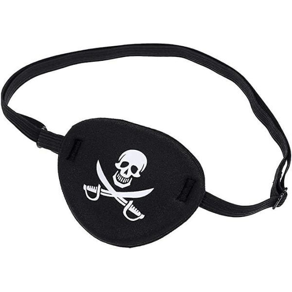 3 stk Pirate Skull Crossbone Børn Børne øjenplaster øjenmaske til dovent øje (sort)