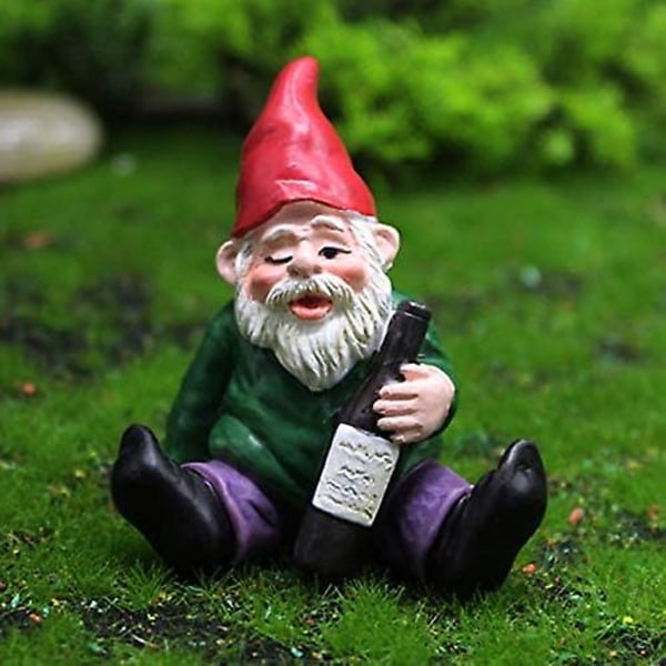 4 st Miniatyrträdgårdstomtar, Miniatyrtomtefigurer Miniatyrfeträdgårdstomtar Tårta Topper Mikrolandskapsdekoration Växtblomkrukor Prydnader