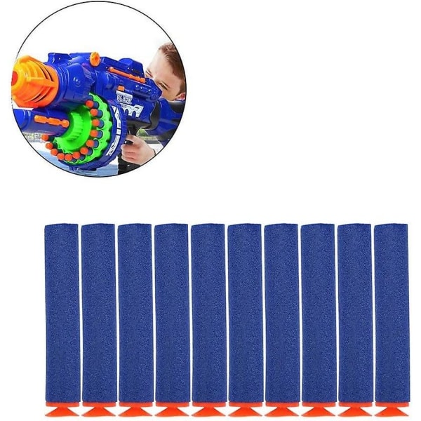 Nerf Dart, pakke med 100, 7,2 cm, blåt skum til Nerf N-streik Elite-serien, legetøjspistol.