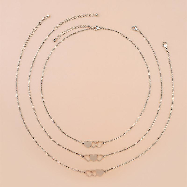 Kort och elegant halsband med oändlighetspärla, hjärta, pärla, fjäril, sol, handbojor, klockhänge för kvinnor och flickor