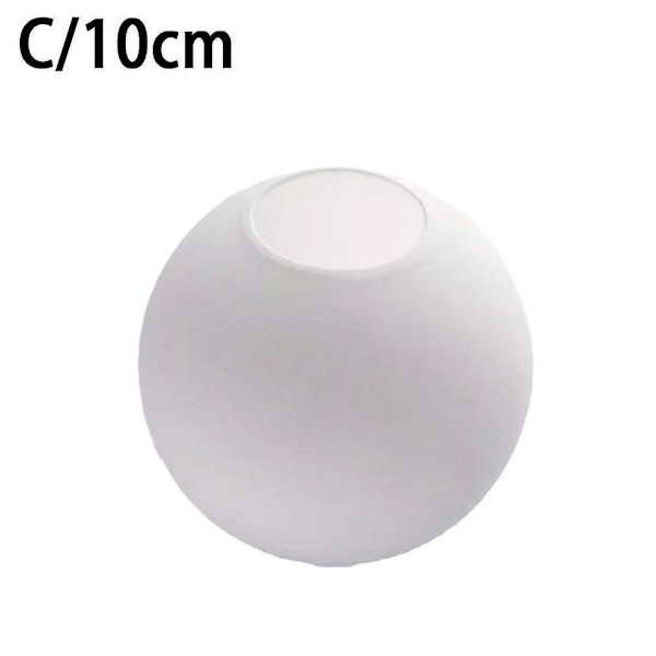 Matt vit glob av glas lampskärm ersättning rund ljusskydd fix, 10 cm