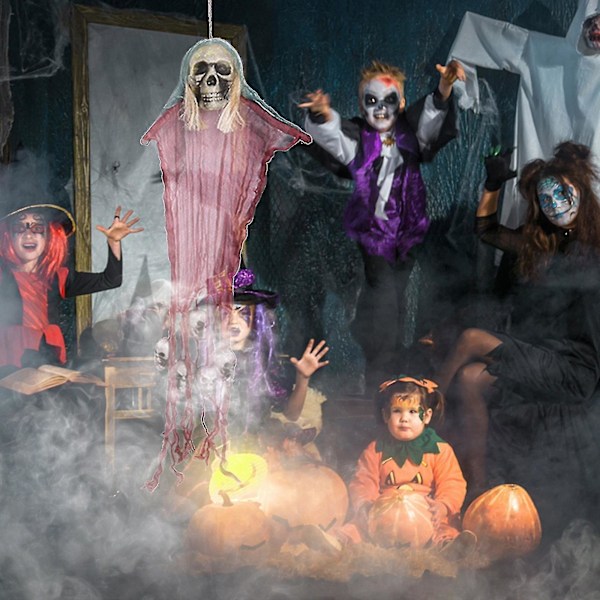 Halloween-ripustushaamu Juhlatyyliin Harson Ripustushaamu Pakohuoneen Koriste-esine Luuranko Ripustushaamu (E)