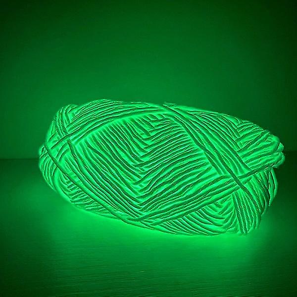 Funktionellt garn Glow Polyester Luminous Chunky Garn 2mm