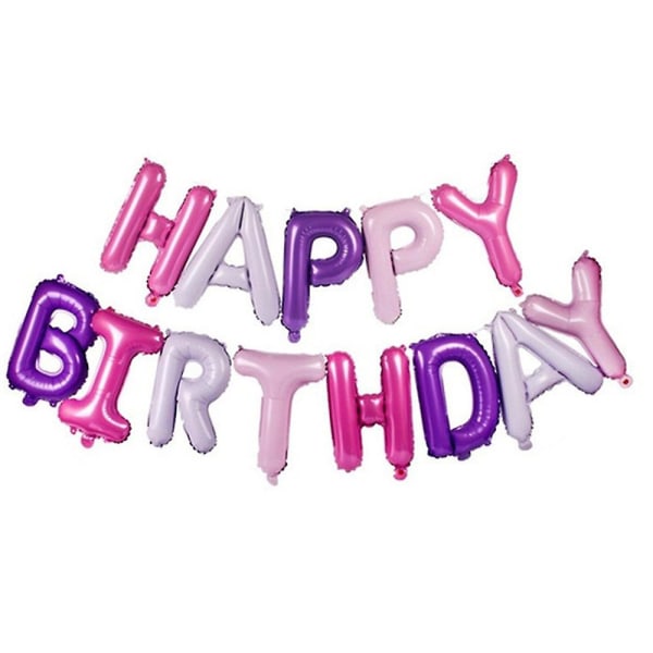 Hyvää syntymäpäivää ilmapallot, alumiinifoliobanneriilmapallot syntymäpäiväjuhlakoristeisiin ja -tarvikkeisiin