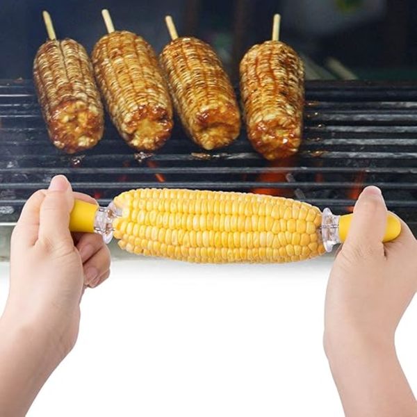 12 stk. BBQ majskolber på spyd i rustfrit stål køkken frugtgafler