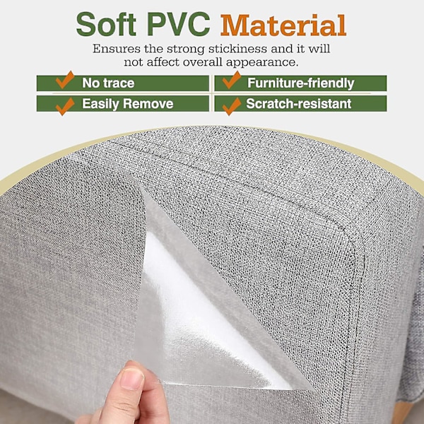 Kattklöskyddande Film, 10-pack Transparenta Soffa Skyddande Pads Möbelskydd