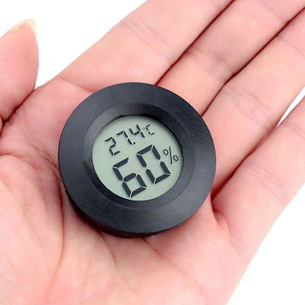 2-pack Mini Hygrometer Termometer Digital Lcd Monitor Inomhus Utomhus Luftfuktighetsmätare Kompatibel Med Luftfuktare Avfuktare Växthus