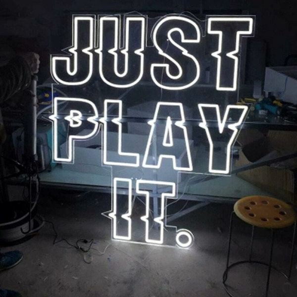 Flexibla neon LED-remsor, vattentäta neon LED-remsor, perfekta för inomhusdekoration, 12V-remsa (utan tillbehör) - Vit