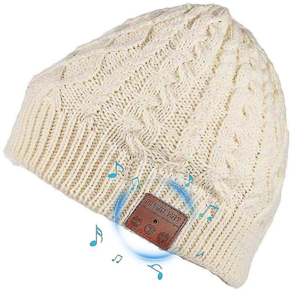 Bluetooth Beanie Hat, Unisex Wireless V5.0 Knit Cap Hörlurar Beanie Tvättbar