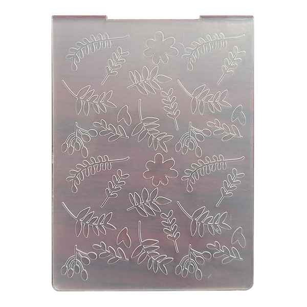 Präglingsmapp Clear Embossed Plate Handgjorda hantverksprojekt Att göra(4）