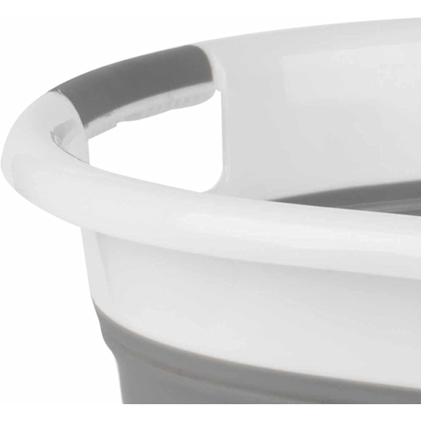 Tvättkorg i ett stycke, off-white
