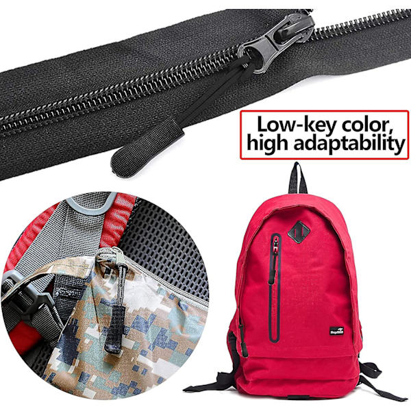 20 st dragkedjeförlängare, dragkedja i nylon