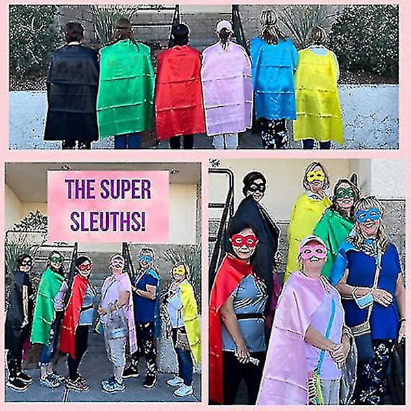 Voksne Superhelte Kapper Og Masker - Halloween Kostumer Voksen Kappe Superhelt Party Kapper