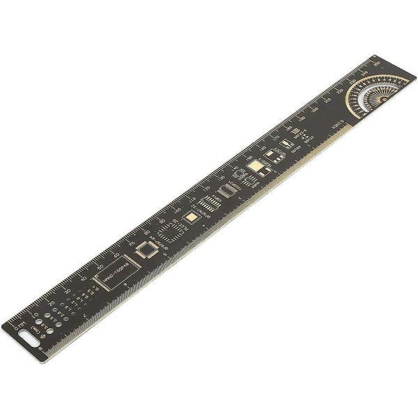 10 tommer 25 cm Electronic Engineer Multifunction Printed Circuit Board Pcb Ruler Engineering Ruler Multifunksjonslinjal