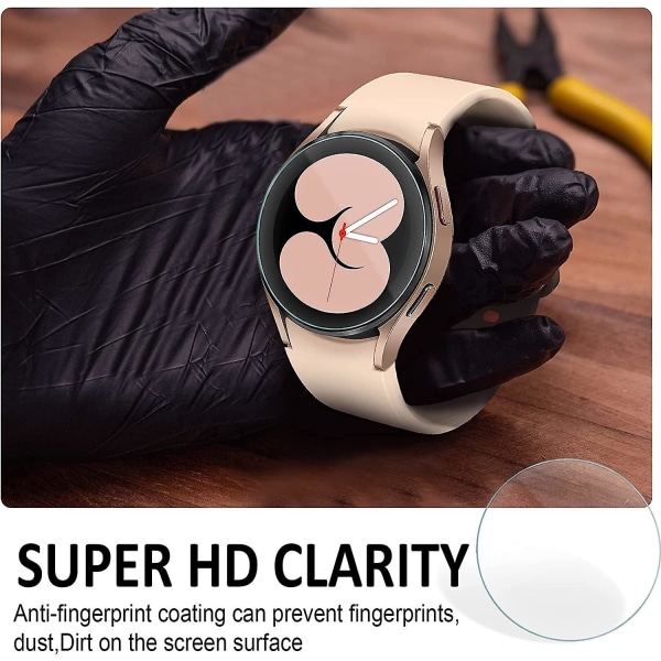 Galaxy Watch 4 40 mm skærmbeskytter, 3 pakke hærdet glas skærmbeskytter kompatibel