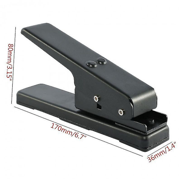 Professionell Gitarr Plektrum Punch Picks Maker Kortklippare DIY Egen Svart