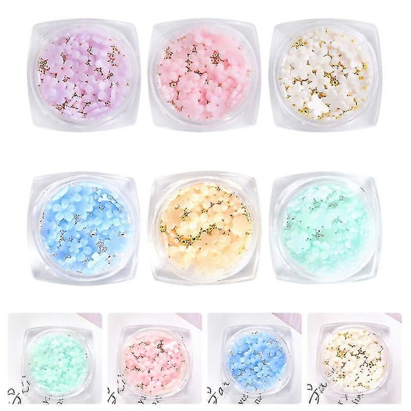 6 st Nail Art DIY-tillbehör