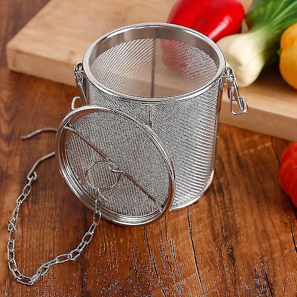 Teekugle Infuser til Løse Te, (1 Pakke) Rustfrit Stål Te Infuser Sæt, Ekstra Fint Masket Te Steeper til Brygning af Te, Krydderier &amp; Krydderier