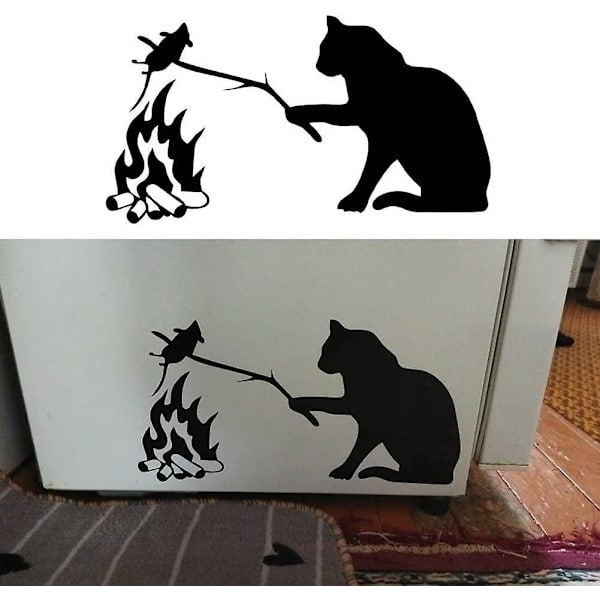 Bilsticker Rostad Katt Mus Bilsticker Djurdekal Rolig Sticker Vinyldekal För Bil Cykel Dekor