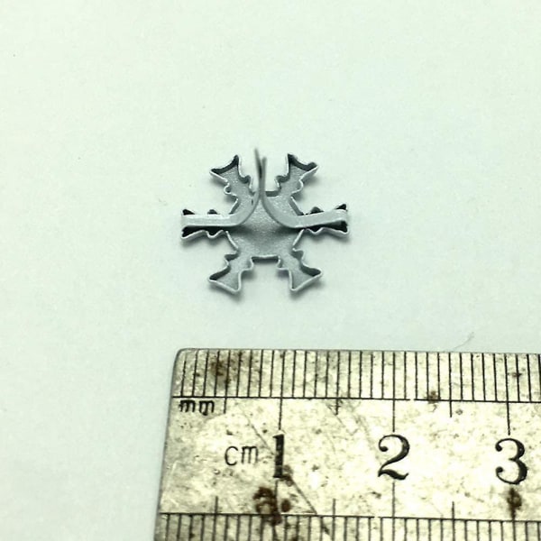 100 st Snowflake Brads Split Pins Pappersfästen DIY Art Hantverkstillbehör, Scrapbooking Brads, Craft Pins Pushpin，16MM