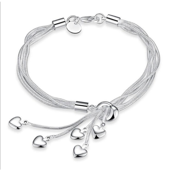 Tofs hängande hjärta armband kärlek armband utsökt persika hjärta armband