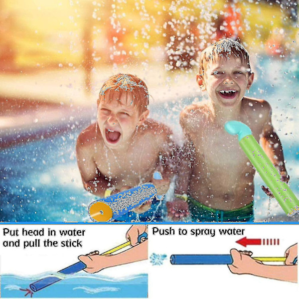 6-pack Vattenpistol Set Vattenleksaker Utomhus Badstrandfest Pool