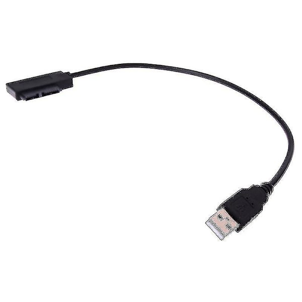 USB till 7+6 13-stifts Slim SATA/IDE CD DVD-ROM Optisk Drivkabeladapter HFMQV