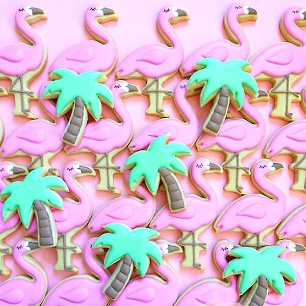 5-delt Flamingo Cookie die Kit, Cookie Bake die die die die die die die die die die Bake Tool