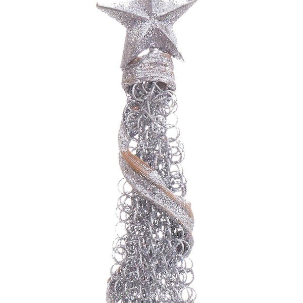 Julgranskulor Silver Metall Konisk 10 x 10 x 50 cm