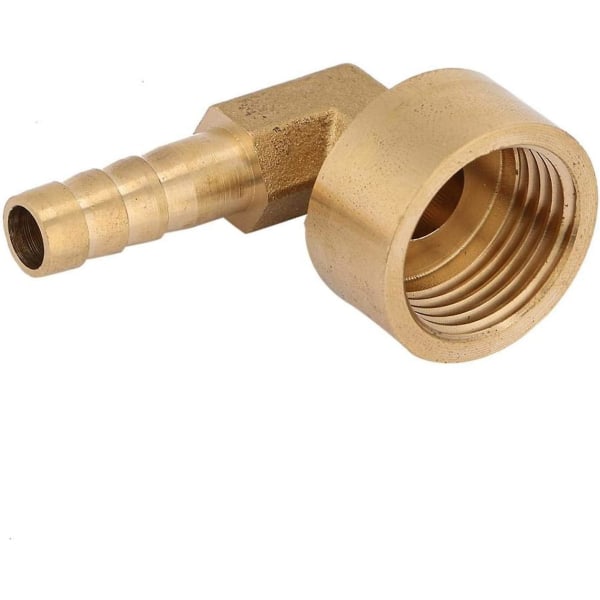 Armbågskopplingar, G1/2 Hontråd Mässing Armbåge Slangkoppling Piggfäste Adapter Led (8mm)