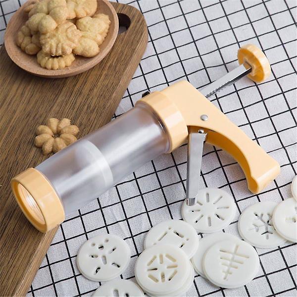 Kagepresse Maker Biscuit Gun Kit Bagefremstilling Kageglasur Mousse Konditorbrød Form Bageudstyr Dekorationsværktøj Tilbehør