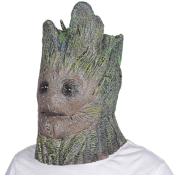 Halloween Rolig Trädfe Mask, Skräck Ansiktsdräkt Cosplay Rekvisita, Latex Helhuvud Växtmasker Huvudbonader För Vuxna
