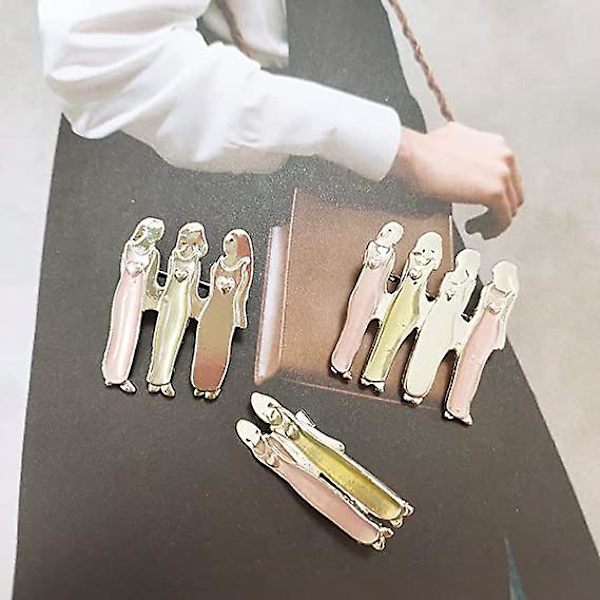 Mine smukke søstre broche nåle til kvinder piger mode broche revers nåle yndig elegant kjole tilbehør løfte erklæring smykker til hat taske jakkesæt