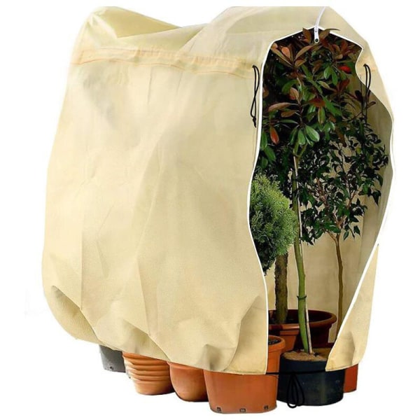 Cover för växter, icke-vävt skyddande cover för utomhusträdgårdsarbete (60 80 cm dragsko), HANBING