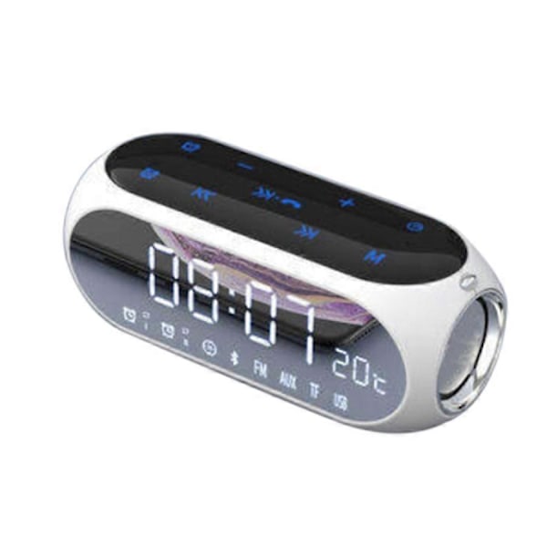 Bärbar Hemmakontorsklocka Trådlös Bluetooth-högtalare Mobil Dator Digital Radio Mini Väckarklocka Cl
