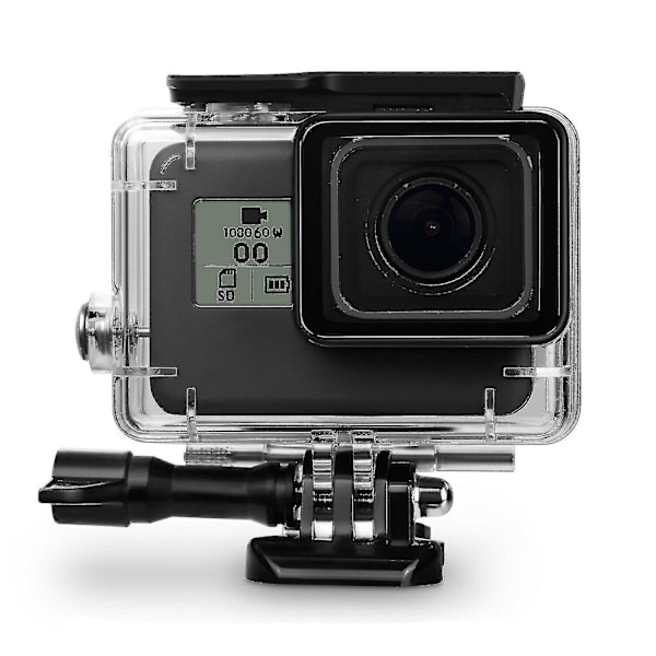 Vattentätt skyddshölje för GoPro Hero 7 Black 6 5 med fäste