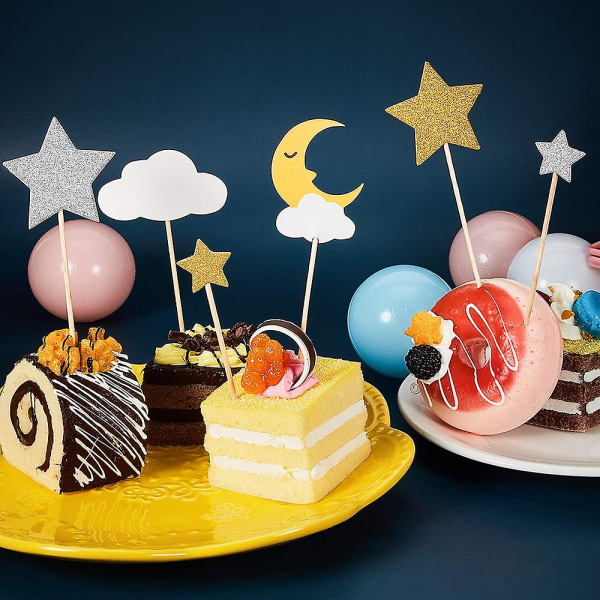 20st födelsedagstårta kort glänsande guld pulver fest Dessert bordsdekoration