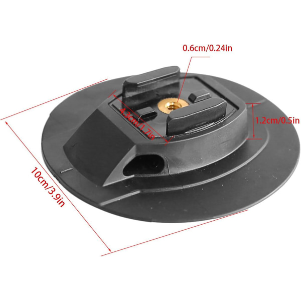 Kamerafeste Base SUPs Padlebrett Kamera Stativ Fast Stabil Brakett Vannsport Båter Tilbehør Enkel Installasjon, 10*10cm