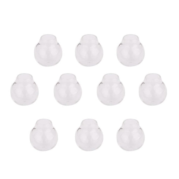 4x 10x Transparent BALL Flaska Hänge DIY Berlocker Önskeampuller Halsband DIY Smycken