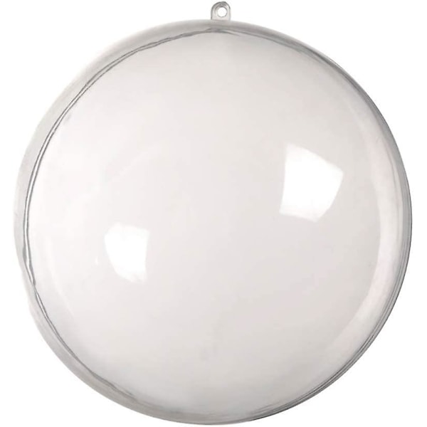 12-pack DIY Transparent Plastkulor för Fyllning, 3 Olika Storlekar, Transparent Badbombsform Set för Jul, Bröllop, Fest, Heminredning, 3 Tum