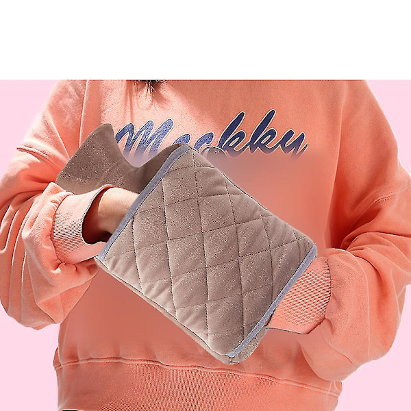 Snygg Varmvattenflaska med Handficka, PVC-Vattenpåse, Luktfri Högkvalitativt Material