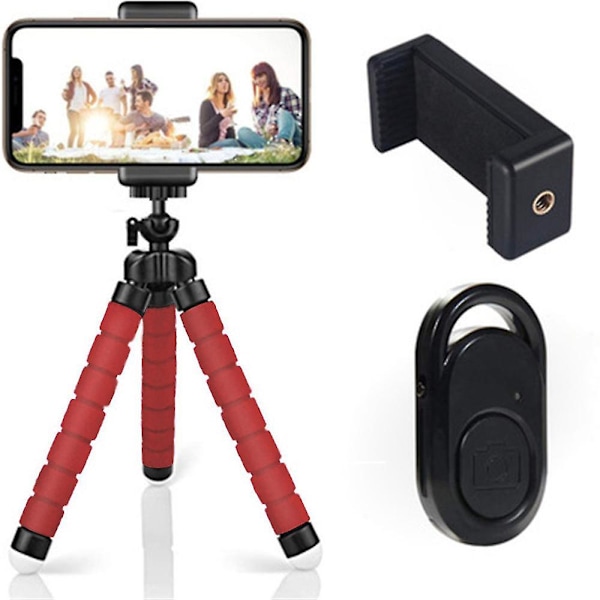 Svampstelefonstativ för live-streaming, selfiefäste och hållare