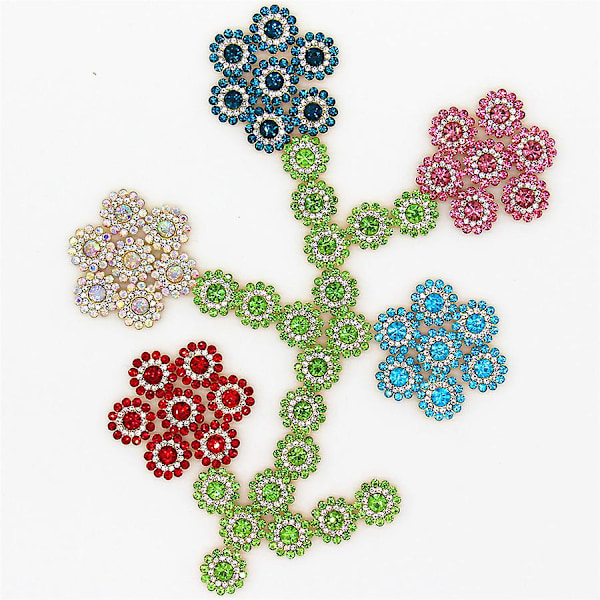 100 stk 14mm Bekledning Sy Rhinestone Glitrende Krystall Glass Stein Knapper Gave