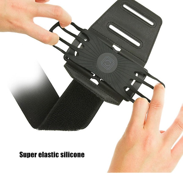 Reflekterende Armbånd Mobiltelefon Holder - Universal 360 Rotation Underarm Armbånd - Til Running Walki