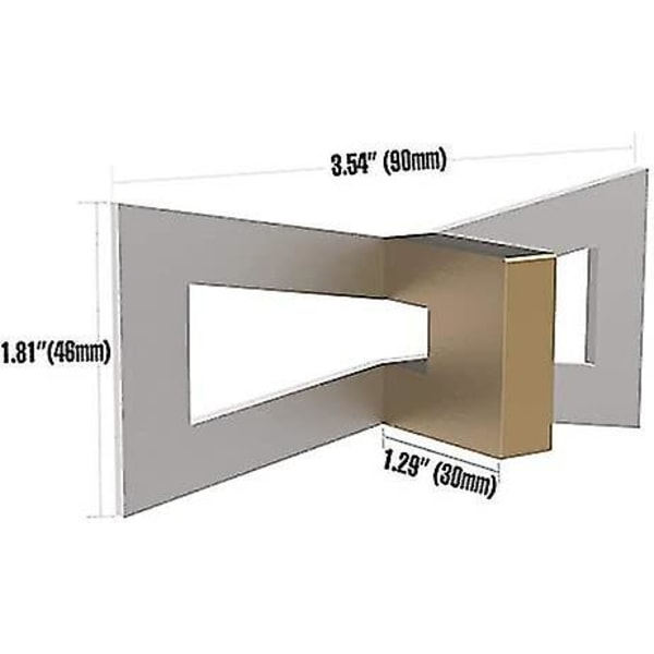 Dovetail-markering, handskuren trämätare Dovetail-guideverktyg med skala, dovetail-mallstorlek 1:5-1:6 och 1:7-1:8 för snickeri, silver