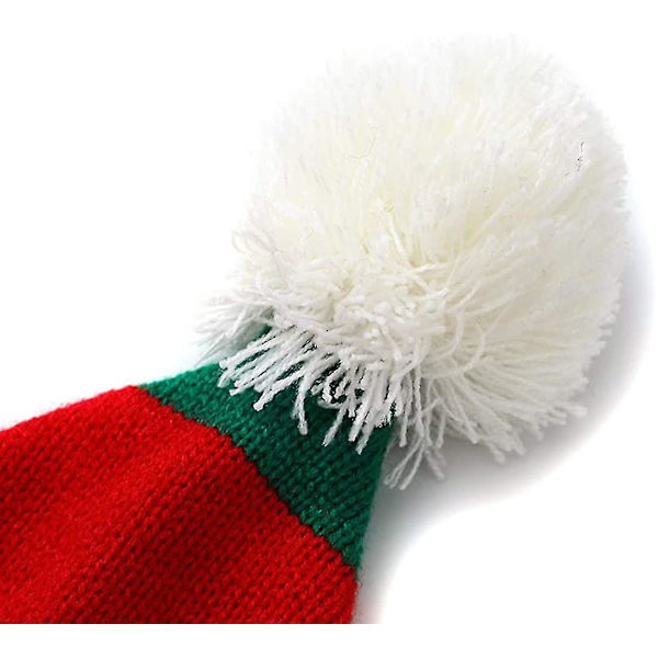 Julklappselv Stickad Hatt, Julmössa Stickad Hatt För Barn: 1 Till 6 År Gamla